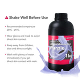 Phrozen Aqua Resin for 3D Printing, 405nm UV-Curing Photopolymer, Low Shrinkage, High Precision, Low Odor, Vivid Color, Non-Brittle, Fast Curing for LCD/DLP/SLA Printers (Macaroon-Purple, 1KG) phrozen