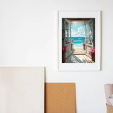 MBNTJHT DIY Scenery Paint by Numbers Kit for Adults on Canvas,Landscape Beach Digital Oil Painting Kit for Adults Beginner,Easy Scenery Acrylic Paint by Number Kits for Holiday Gifts 16X20 Inch. MBNTJHT