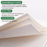 Koncci Watercolor Paper Pad (8.3"x11.7"-A4), 20 Sheets Watercolor Sketchbook, 140lb/300gsm, Glue Bound, Natural White, Cold Press & Acid-Free Water Color Paper for Adults Kids Beginner Students Koncci