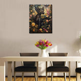 Tucocoo Gothic Dragon Paint by Numbers Kits 16x20 inch Canvas, DIY Oil Painting for Adults with Brushes and Acrylic Pigment, Magical Garden Whimsical Creatures Picture for Home Decor (Without Frame) Tucocoo