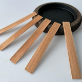 50pcs Wooden Candle Wicks 5.1 X 0.5 Inch Natural Candle Wood Wicks, Smokeless Wood Wicks for Candle Making（Wick Clip not Included） Phinicco
