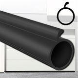 Gaahing 0.19" P-Bulb Garage Door Bottom Seal Strip - Replacement Impact Buffer Weatherstripping, Fits Single Track Overhead Door (9.8FT, Black) Gaahing