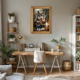 RICUVED Wolf Diamond Painting Kits for Adults, 5D Animal Diamond Painting Diamond Art Kits for Beginners, Full Drill Diamond Art Diamond Gem Wolf Family Diamond Painting Kits for Home Decor 12x16Inch RICUVED