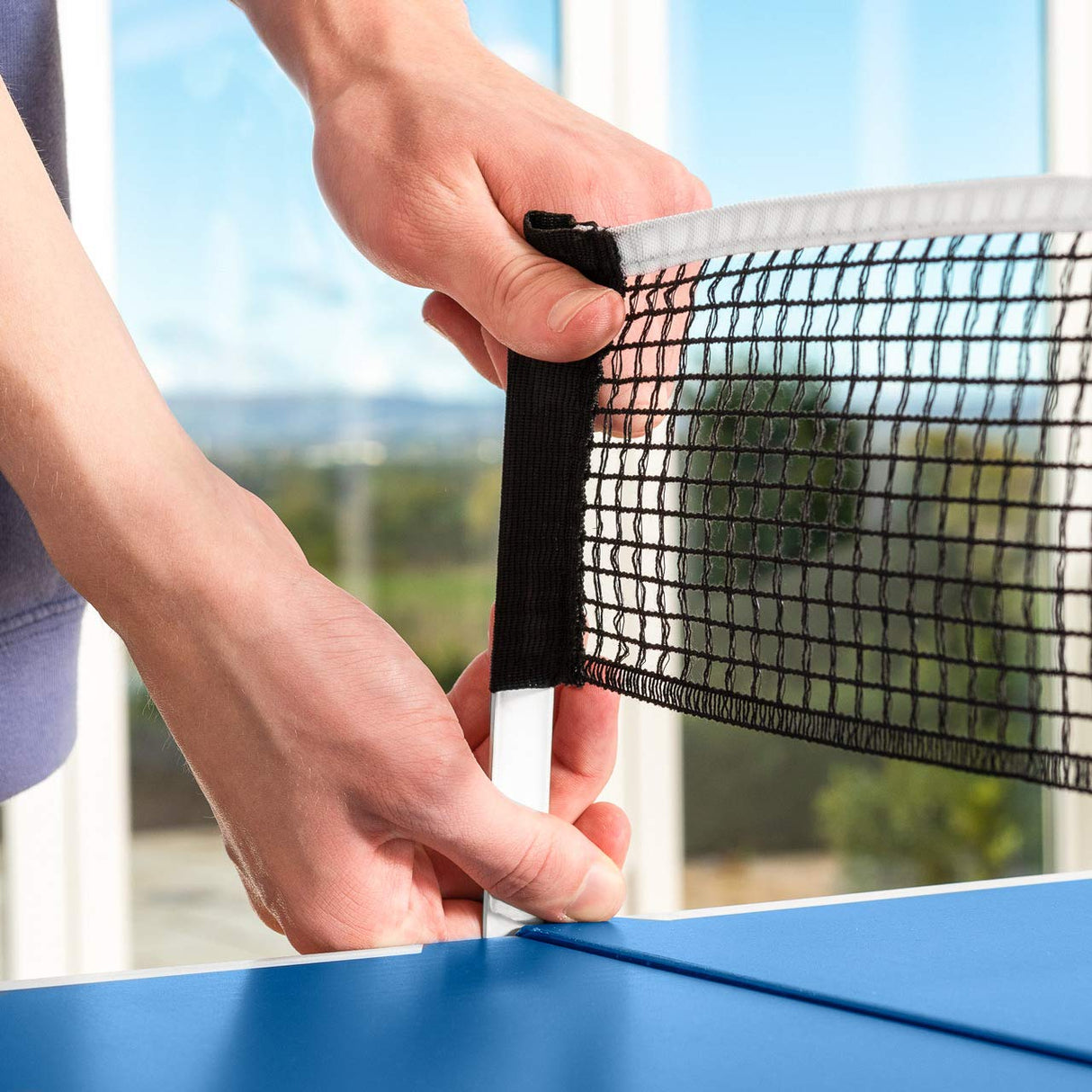 Vermont Midi Ping Pong Table – Professional Indoor | Outdoor Mini Table Tennis | Bats and Balls Included Vermont