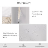 Outsunny 22 x 16 ft Party Tent, Wedding Tent with Sidewalls, Heavy Duty Event Tent with 2 Doors and 6 Windows, Outdoor Gazebo Tent for Party, White Outsunny