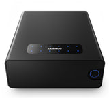 EAMIRUO Biometric Gun Safe for Pistols - Slide-Away Handgun Safe 3 Ways Quick Access with Fingerprint, Password and Key, Drawer Gun Safe for Home Bedsise Nightstand Car EAMIRUO