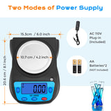 Bonvoisin Digital Lab Scale 600g x 0.01g Precision Electronic Scale LCD Display Analytical Balance Jewelry Scale Scientific Scale 0.01g Accuracy Bonvoisin