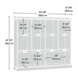 Sauder Barrister Lane Bookcase/ Book shelf, White Plank finish Sauder