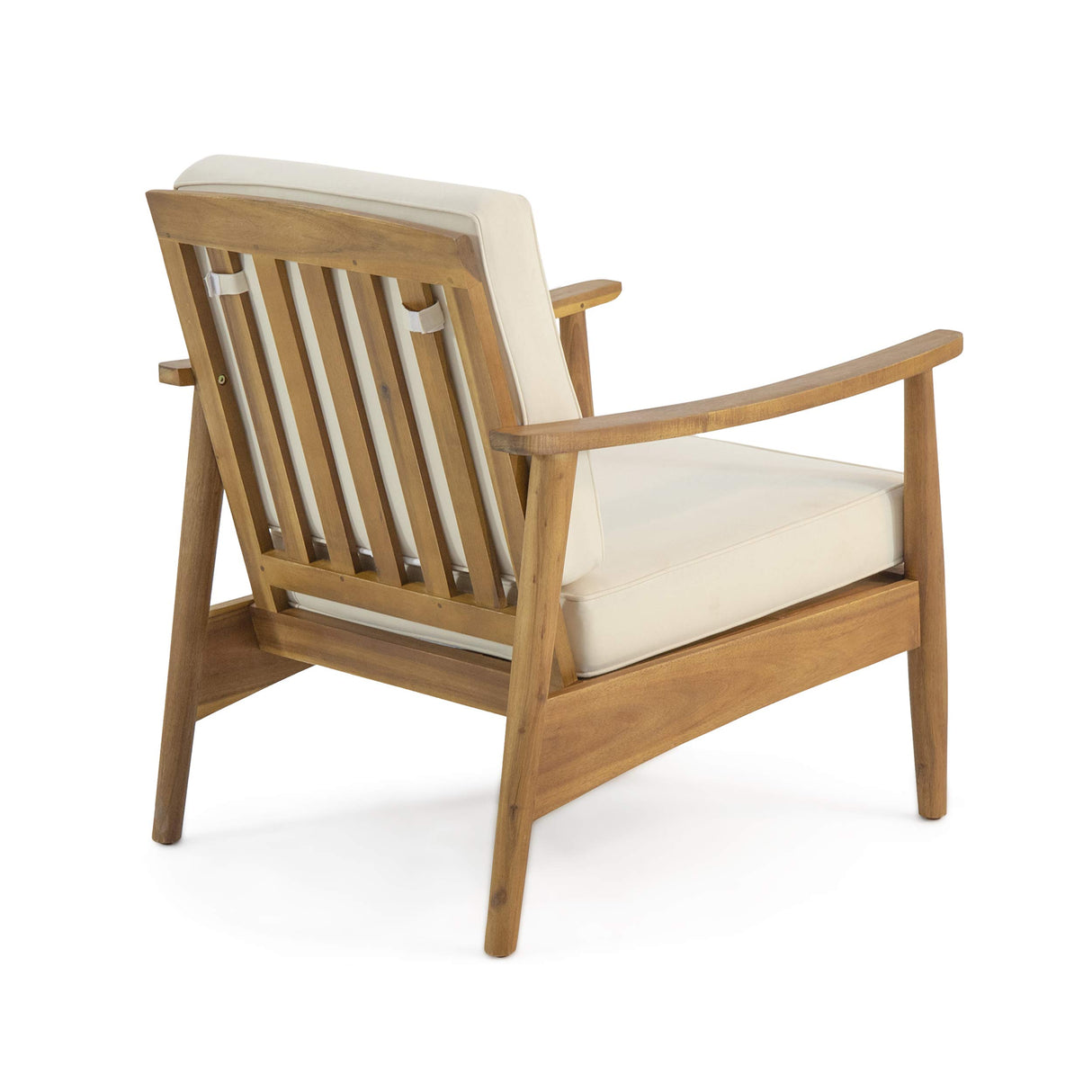 Christopher Knight Home Felix Outdoor Acacia Wood 4 Seater Chat Set with Coffee Table, Teak Finish, Beige Christopher Knight Home