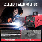 ACEWELDER 140A Gasless Flux Core MIG Welder/Lift TIG/Stick 3 in 1 Welding Machine 110V Portable IGBT Inverter Synergy Welder Machine Acewelder