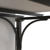 Outsunny 10' x 10' Patio Pergola with Weather-Resistant Steel Frame, Backyard Sun Shade Canopy Cover Shelter for Porch Party, Garden, Grill Gazebo, White Outsunny