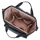 HOMEST Crochet Bag Organizer, Large Capacity Yarn Storage, Knitting Bag for Carrying Projects, Crocheting Hooks, Suppliers, Needles and Accessories, Black HOMEST