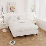 Maenizi 9 Inch Box Spring for Queen Bed, Heavy Duty Metal Box Spring Bed Base with Fabric Cover, Mattress Foundation, Easy Assembly, Noise Free, Black Maenizi