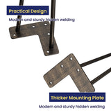 SMARTSTANDARD 16 Inch Heavy Duty Hairpin Furniture Legs, Metal Home DIY Projects for TV Stand, Sofa, Cabinet, etc with Rubber Floor Protectors Bronze 4PCS SMARTSTANDARD