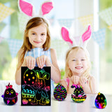 FUNNYB&G Rainbow Scratch Paper Art for Kids - 60 Pcs Magic Rainbow Scratch Paper Off Set Scratch Crafts Arts Supplies Kits Pads Sheets for Party Games Christmas Birthday Easter Gifts FUNNYB&G