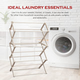 Peaceful Classics Wooden Laundry Rack - Amish Handmade Wooden Clothes Drying Rack - Foldable Drying Rack for Towel, Blanket, Linen Household Essentials - for Indoor Or Outdoor Use (52" x 36" x 16") Peaceful Classics