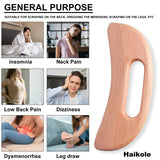 enttgo Body Gua Sha Tool Wooden Lymphatic Drainage Tool,Guasha Massage Tools for Anti Cellulite and Relieve Muscle Fatigue,Wood Therapy Massage Tools for Neck Back Face Leg Facial (A-Wood1) enttgo