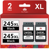 Toner Kingdom Compatible PG-245XL 245XL Ink Cartridge Combo Pack Replacement for Canon 245 PG-245 PG-243 243XL for Pixma MX490 MX492 MG2522 MG2922 MG2920 MG2520 MG2420 TR4520 TS3122 Printer 2 Black Toner Kingdom