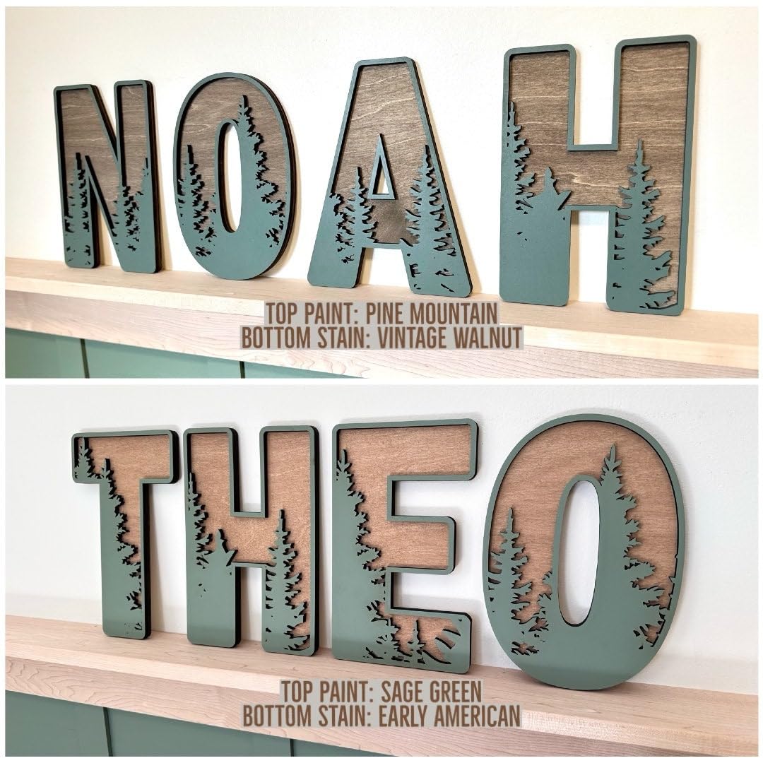 Personalized Wooden Name Sign for nursery, Wall letters Customized Name Sign Baby Room Decor, Baby Nursery Name Sign Wood Signs Personalized Baby Name Sign, Personalized Name Sign Wooden Baby Sign MONTOJOY