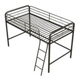 DHP Jett Junior Twin Metal Loft Bed, Black DHP