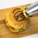 Custom Branding Iron for Food, Leather, and Wood - Personalised Burger Bun Stamp by Ashley0921 Ashley0921-custom personalized stamps-