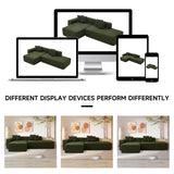 BAMOOLI 105'' Modular Sectional Couch, Modern L-Shape Sectional Sofa with Chaise Lounge, Comfy Lambswool Fabric Corner Sofa Couch, Upholstered 4 Seater Couch for Living Room, Bedroom, Apartment, Beige BAMOOLI