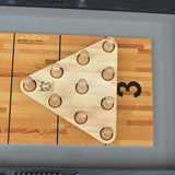 CROWN ME Deluxe Shuffleboard Shuffleboard Bowling Pin Set with Carry Bag, Ball CROWN ME