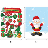 Fancy Land Christmas Cards with Envelopes and Stickers 18pcs Holiday DIY Make Your Own Christmas Cards Making Kit Craft for Kids Classic Fancy Land
