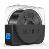 SUNLU Filament Dryer Box for 3D Printer Filament, S1 Plus Filament Dehydrator with Fan Design, Filament Storage can Keep 1.75 2.85 3.00mm PLA PETG ABS Filament Dry During 3D Printing (Black) SUNLU