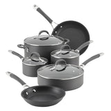 Circulon 83903 Radiance Hard Anodized Nonstick Cookware Pots and Pans Set, 10 Piece, Gray Circulon