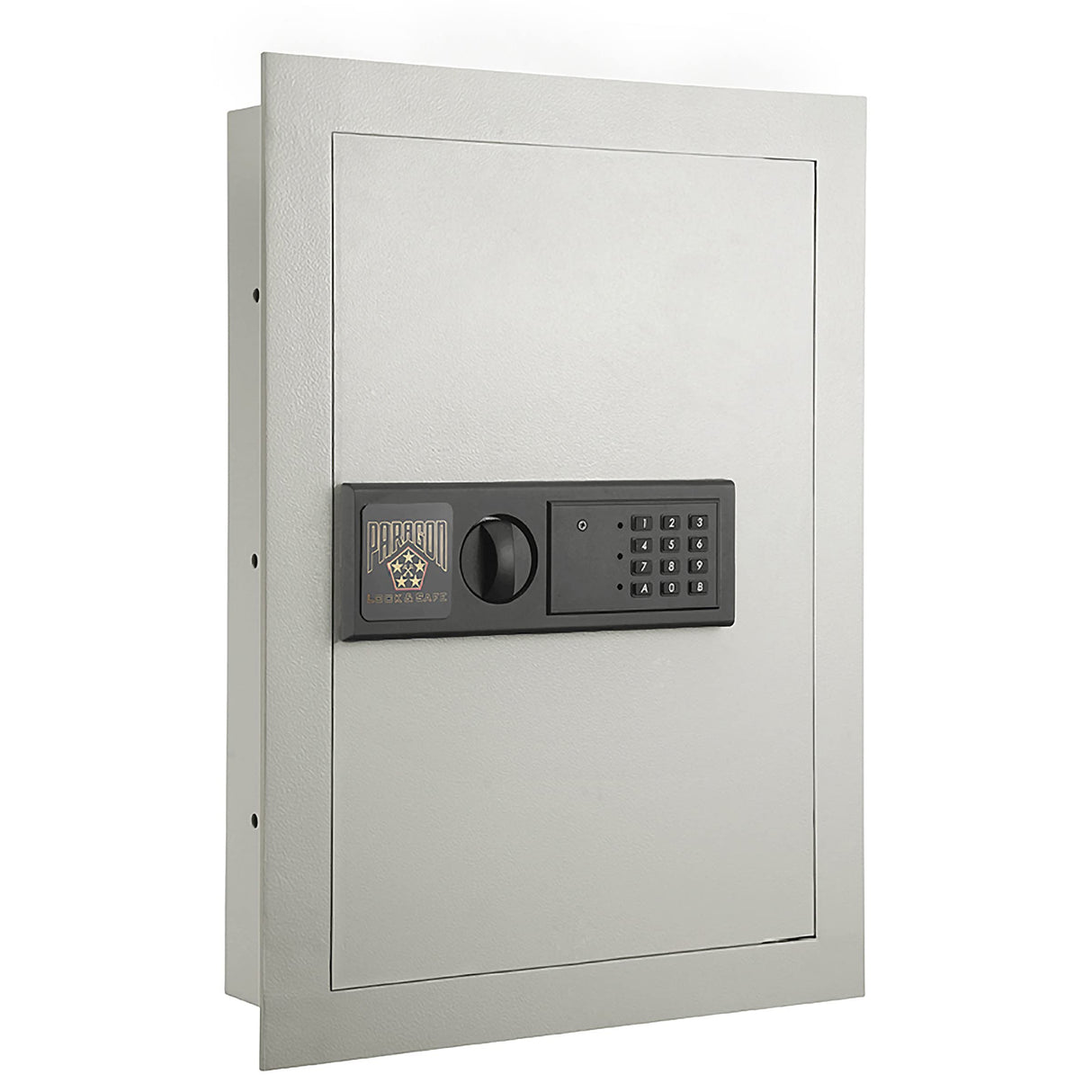 In-Wall Safe - Home or Business Safe with LED Keypad and 2 Manual Override Keys - Protects Cash, Jewelry, Passports, and More by Paragon Safes (Cream) Paragon Lock & Safe