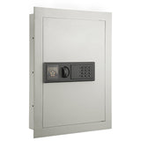 In-Wall Safe - Home or Business Safe with LED Keypad and 2 Manual Override Keys - Protects Cash, Jewelry, Passports, and More by Paragon Safes (Cream) Paragon Lock & Safe