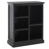Safavieh Home Collection Maralah Black Solid Wood Bookcase 5-Shelf Unit (Fully Assembled) Safavieh
