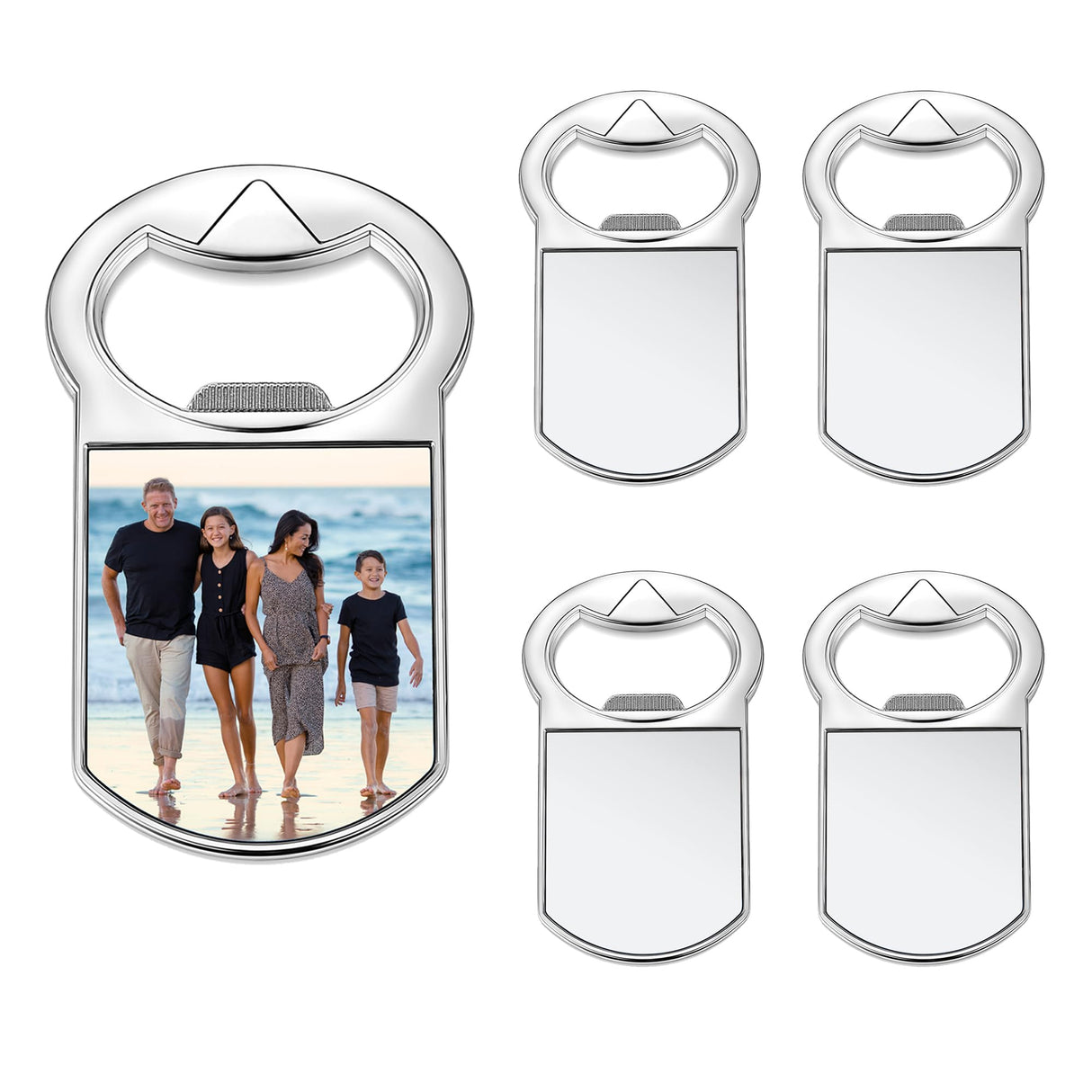 Sublimation Fridge Magnet Bottle Opener Blanks, Personalized Photo Gifts Heat Transfer for Party Favors Wedding Bestman DIY Craft Supplies (5PCS-Blank) CozyCabin