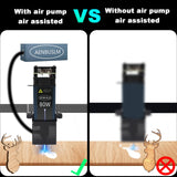 AENBUSLM 80W Laser Module,10W Output PowerLaser Engraving Cutting Module for Wood,Compressed Spot CNC Carving DIY Laser Master for Laser Cutter & Laser Engraver Machine - Laser Class:lV (24V) AENBUSLM