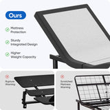 OTDMEL Split King Adjustable Bed Frame with Adjustable Legs, Electric Bed Base Frame with Wireless Remote, Zero Gravity & Anti-Snore, Split King OTDMEL