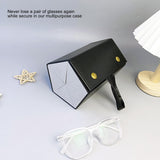 Longjet Sunglasses Organizer 5 Slots Travel Glasses Case Multiple Pairs Eyeglasses Storage Box Hanging Eyewear Holder (Black + Grey) LONGJET CRAFTING THE CORE LJ