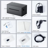 PEDOOLO Label Printer, Bluetooth Shipping Label Printer, 4x6 Thermal Printer for Shipping Packages, Compatible with Android. iPhone.Windows, Mac, Chromebook, Amazon, Ebay, UPS.USPS, FedEx, Shopify PEDOOLO