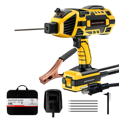 YesRight Handheld Welding Machine 110V 120A Portable Electric Welding Machine, IGBT Inverter Stick Welder with 6 Variable Current Adjustment for 3/32"-1/8" Welding Rod Tool