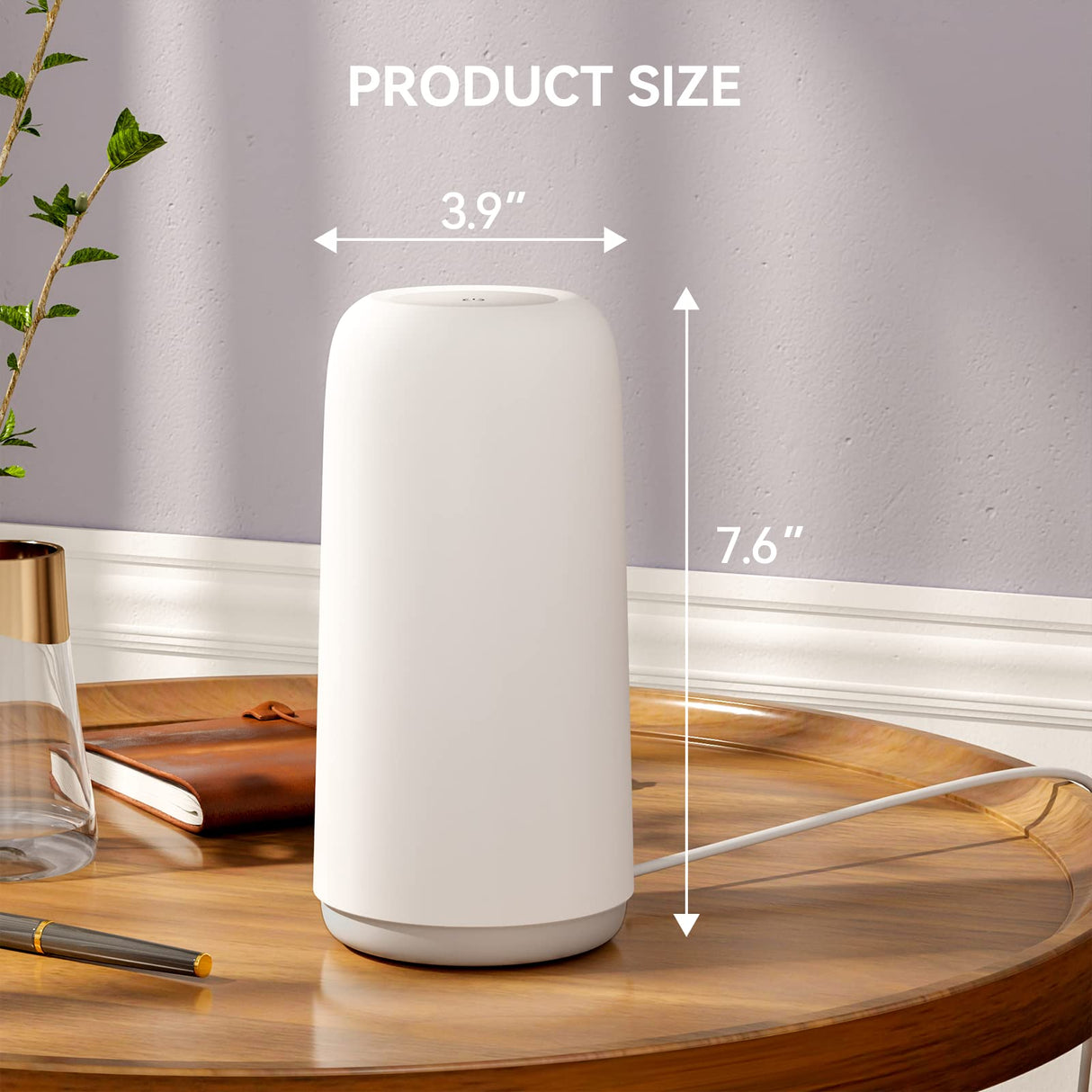 ROOTRO Touch Bedside Table Lamp, [Sleek Design & RGB Mode] 3 Way Dimmable Small Lamp for Bedroom, LED Lamp with Warm White Lights, Multi-color Smart Nightstand Lamp for for Living Room Home Gifts ROOTRO