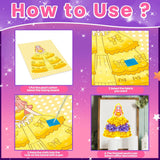 Poke Art for Kids Ages 4-8，Poke in Kits Princesses Crafts Gift Birthday for Girls 4 5 6 7 8 9 Years Old, Arts and Crafts for Kids 4-6，Pretty Pretty Princess Game Generic