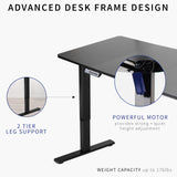VIVO Electric 60 x 30 inch Standing Desk Workstation, Memory Controller Height Adjustment, 1B Series, White Top White Frame, DESK-KIT-1W6W-30 VIVO