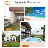 HGS Acacia Wood Outdoor Bench with Armrests – Elegant Park Garden Seating for Two, 705Lbs Capacity HGS