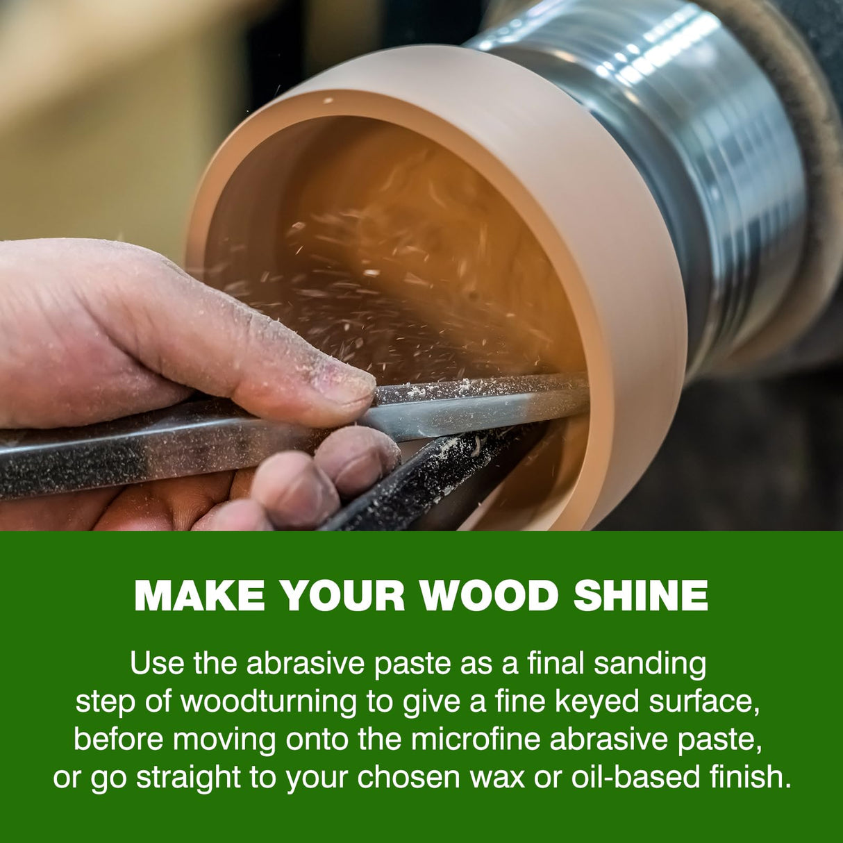 Premium Paste Wax for Wood - Resin Polishing for Woodturning - Friction Polish for Woodturning - Wood Polishing Compound - Restores Shine to Dull Finishes LIIZOUSUDA