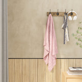 VERTORGAN Coat Hooks Wall Mounted, Wooden Hat Rack with 4 Hooks for Entryway, Bathroom,Bedroom(Brown) VERTORGAN