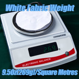 2 Yard White Twill Cotton Canvas Fabric,Natural Thick Cotton Poplin Fabric by The Yard,59 Inches Wide 100% Cotton, Embroidery Muslin Quilting Fabric Material for Sewing Material Apparel Cloth WAFASSZD