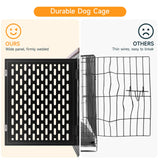 ONBRILL Dog Crate Furniture for Large and Medium Dogs, 43.7 Inch Dog Crate with Cushion & Wheels, Decorative End Table Pet House for Large/Medium/Small Dog, Rustic Brown ONBRILL