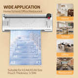 Laminator Machine 11X17 with 70Letter Size Laminating Sheets for A3/A4,13Inch Wide Thermal Hot&Cold 2Roller Lamination Laminated 3-5mil for Office Home School Teacher,with Paper Cutter,Corner Rounder lamtetur