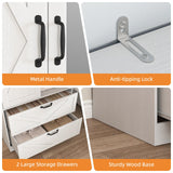 Armoire Wardrobe Closet, 72'' Wardrobe Cabinet with 2 Drawers & Mirror, 2 Doors Bedroom Clothes Closet with Hanging Rod & Built-in Light, Wooden Wardrobe Cabinet with Adjustable Shelf for Bedroom Rumiiro