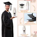 Shappy Canvas Wine Bottle Bags Sublimation Blank Wine Bottle Bags with Drawstrings Halloween Wine Bags Reusable Cotton Wine Bags Bulk for Christmas DIY Wedding Birthday Party Gift Bag(5 Pieces) Shappy